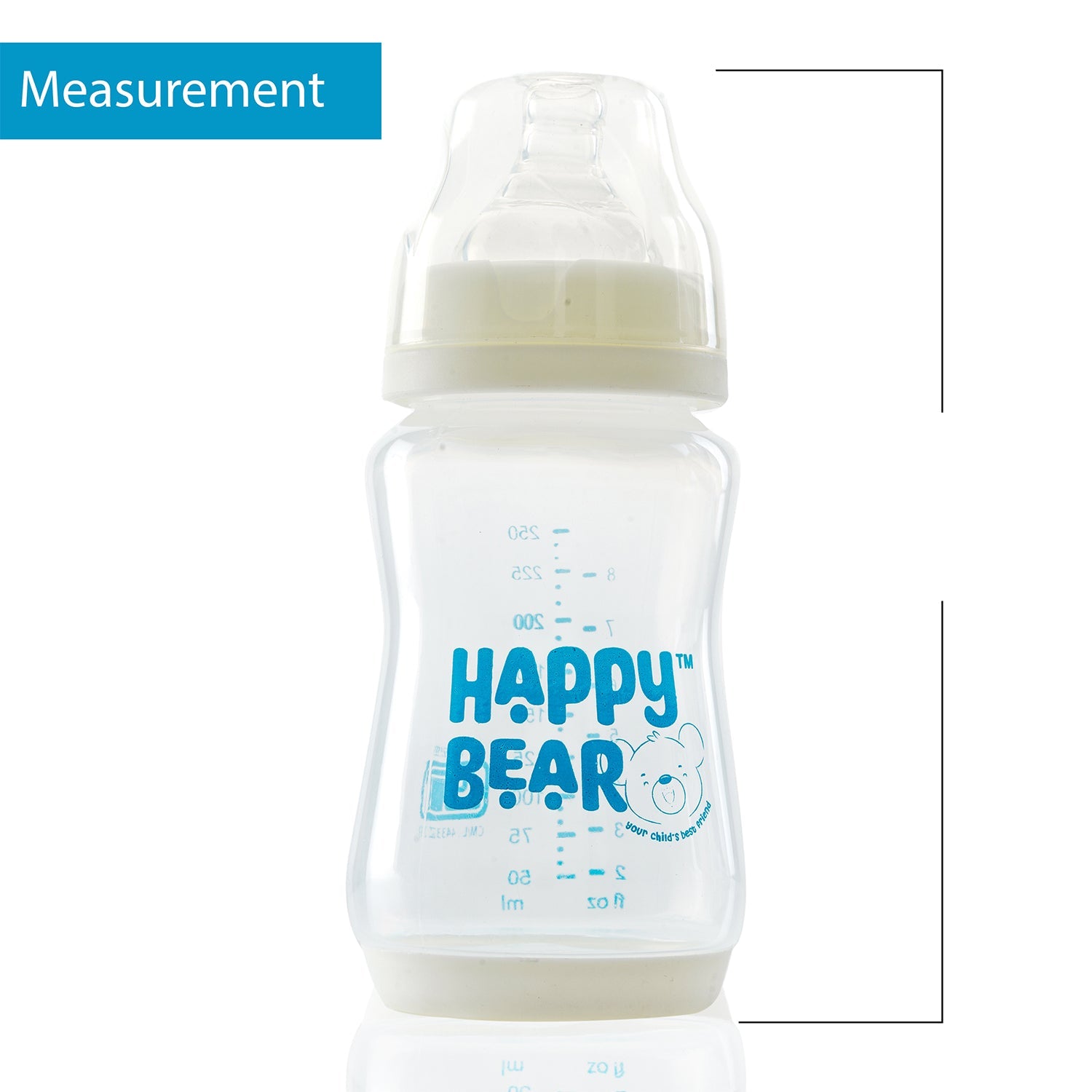 Happy Bear PP New Born Baby Bottle - HBM_PP Feeding Bottle