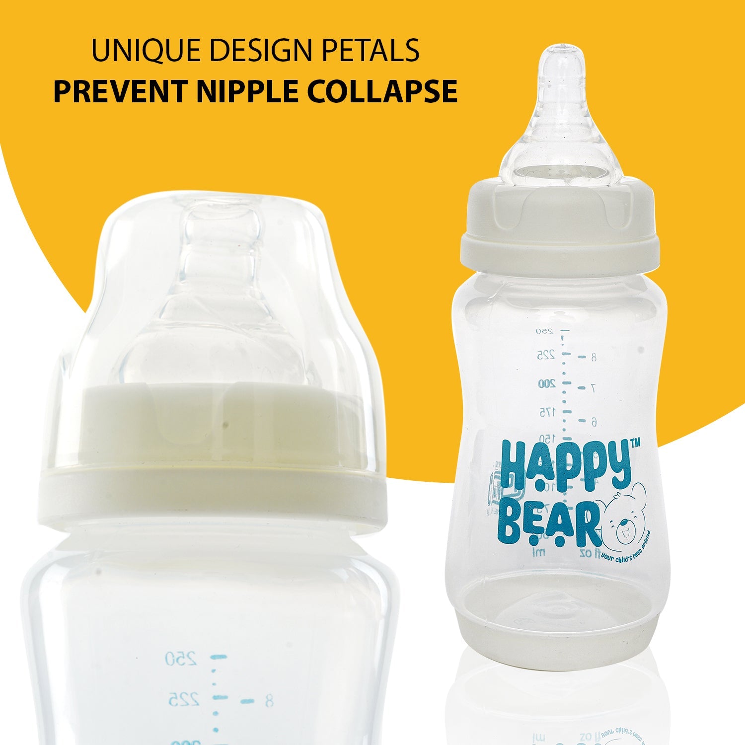 Happy Bear PP New Born Baby Bottle - HBM_PP Feeding Bottle