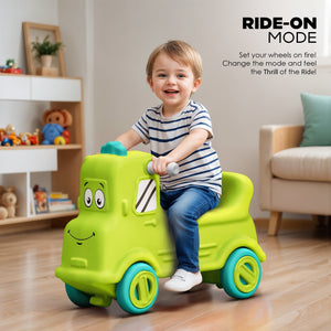 Happy Bear Rock n Roll 3 in 1 Rider cum Rocker - Green - HBM_Rocknroll_Green