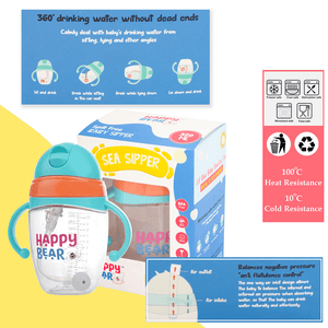 Happy Bear Sea Sipper Bottle for kids - HBM_Sea Sipper_Blue