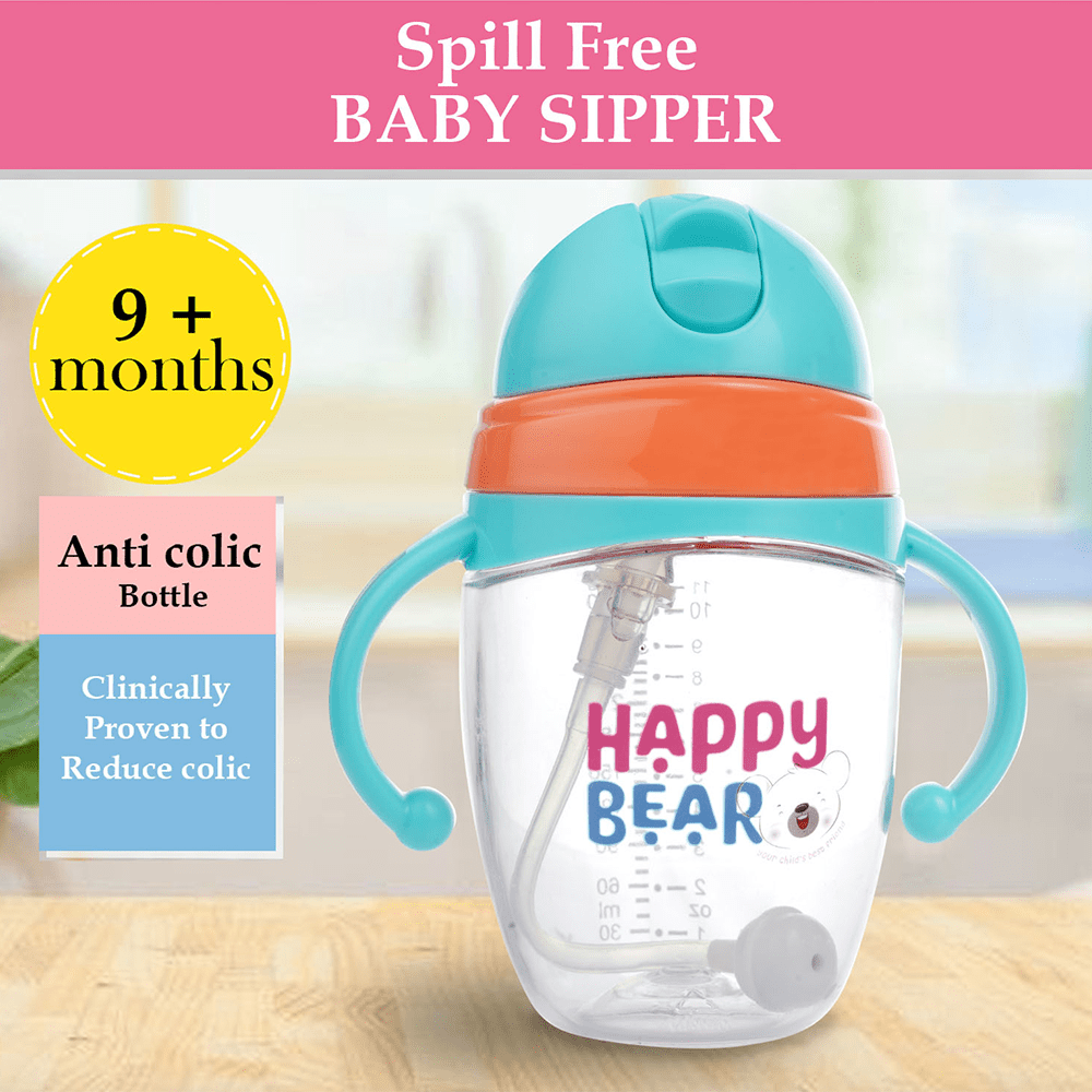 Happy Bear Sea Sipper Bottle for kids - HBM_Sea Sipper_Blue