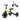 Happy Bear Spyder 3 in 1 Tricycle for kids 2 to 5 years - HBM_tricycle_yellow