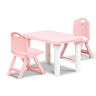 HAPPY BEAR Table and Double Folding Chair Set for Kids - HBM_T&Double F.C_Pink