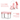 HAPPY BEAR Table and Double Folding Chair Set for Kids - HBM_T&Double F.C_Pink
