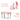 HAPPY BEAR Table and Double Folding Chair Set for Kids - HBM_T&Double F.C_Pink