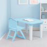 Happy Bear Table and Folding Chair Set for 2 to 5 years kids - Blue Table and Chair