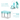 Happy Bear Table and Folding Chair Set for 2 to 5 years kids - HBM_table&fc_blu