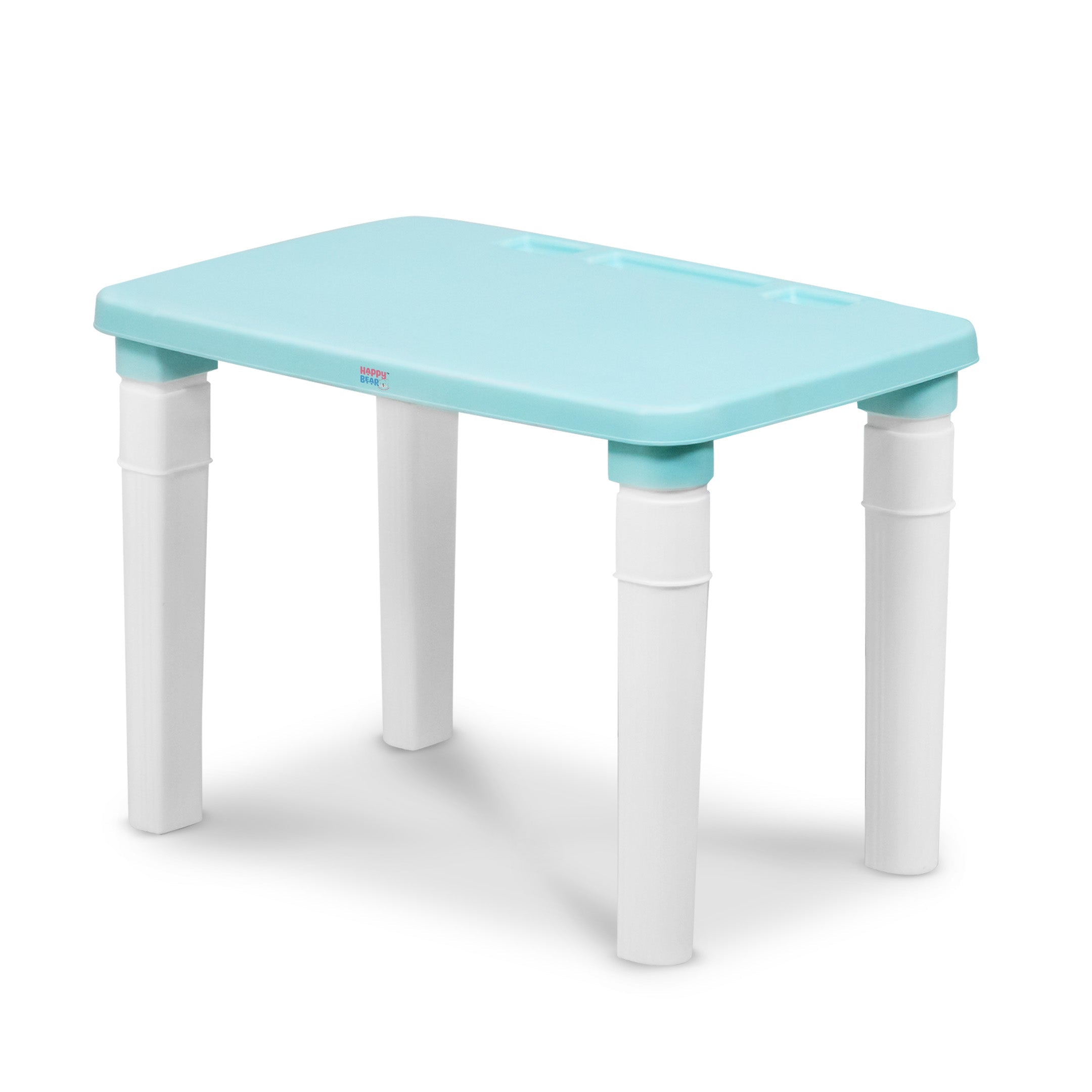 Happy Bear - Table for Kids, Lightweight Plastic Table - TABLE - BLUE Table and Chair