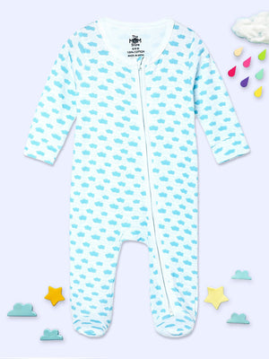 Happy Cloud Infant Zipper Romper