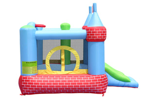 Happy Hop Castle Bouncer With Farmyard Ball Pit - Kids Activity & Play Equipment