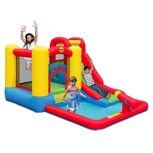 Happy Hop Jump & Splash Adventure Zone With Cannon - Kids Activity & Play Equipment