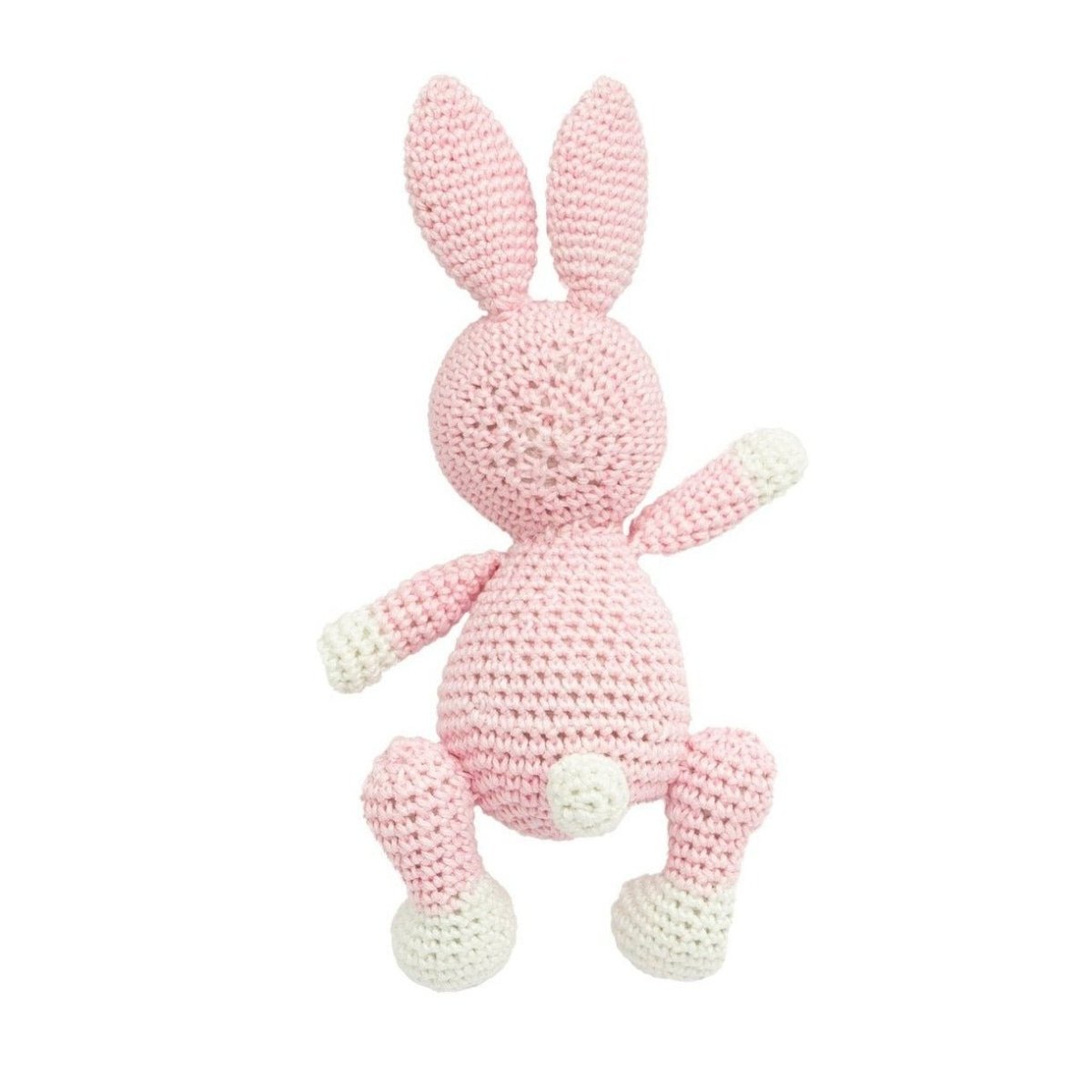Nuluv-Happy Threads Amigurumi Soft Toy - Handmade Crochet - Pink Bunny - SBP00185