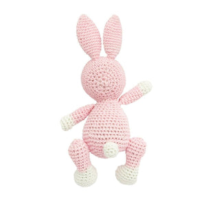 Nuluv-Happy Threads Amigurumi Soft Toy - Handmade Crochet - Pink Bunny - SBP00185