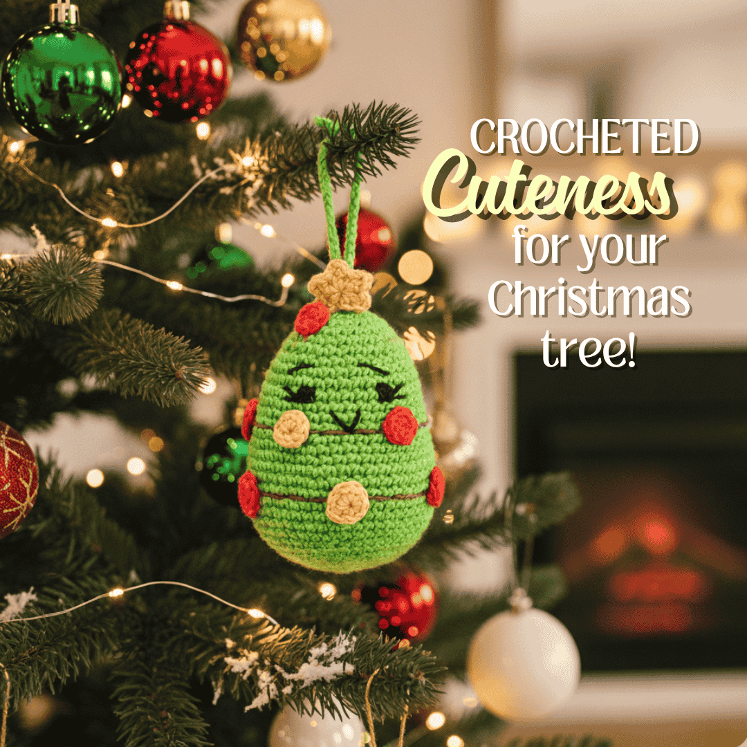 Happy Threads |Artfully Crafted Crochet Christmas Tree Ornament – Festive Holiday Décor - Christmas Decor