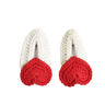 Happy Threads | Charming Handmade Red Heart Hair Clips for Kids - Whimsical Crochet Accessories - Hair accessories