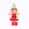 Happy Threads | Cheerful Crochet Girl Elf Soft Toy – Handcrafted Holiday Delight - Christmas Decor