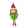 Happy Threads | Cheerful Crochet Girl Elf Soft Toy – Handcrafted Holiday Gift & Décor - Christmas Decor