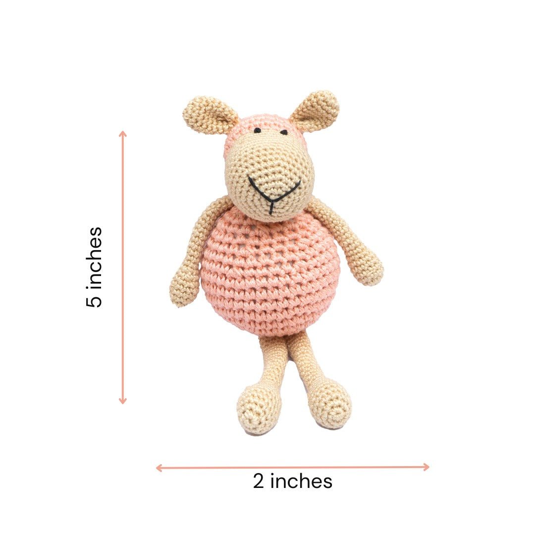 Happy Threads | Cheerful Sheep | 14 cms | Super Cute | Soft Toy | For Girls & Boys | Gifting - STPES400