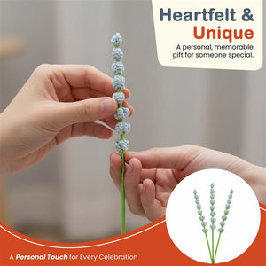 Happy Threads Crochet Bouquet Fillers grey| The Mom Store - Single stem flowers