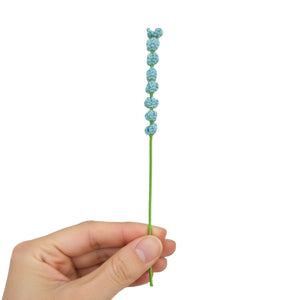 Happy Threads Crochet Bouquet Fillers light blue| The Mom Store - Single stem flowers