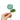Happy Threads Crochet Cabbage Rose sea green | The Mom Store - Single stem flowers