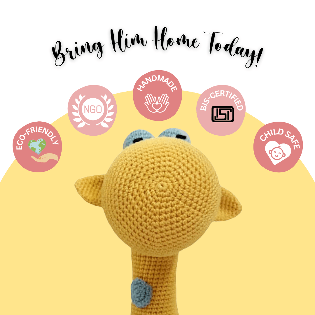 Happy Threads | Crochet Cuteness: Zaffy Zafra Giraffe – The Perfect Huggable Friend - ZFYZ0194