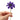 Happy Threads Crochet Daisy Flower dark purple | The Mom Store - Single stem flowers