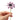 Happy Threads Crochet Daisy Flower light purple| The Mom Store - Single stem flowers