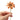 Happy Threads Crochet Daisy Flower orange| The Mom Store - Single stem flowers