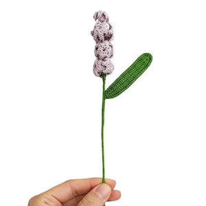Happy Threads Crochet Hyacinth Flower purple | The Mom Store - Single stem flowers