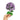Happy Threads Crochet Hydrangea Flower dark purple | The Mom Store - Single stem flowers
