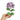 Happy Threads Crochet Hydrangea Floweret light purple | The Mom Store - Single stem flowers