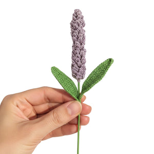 Happy Threads Crochet Lavender Flower light purple | The Mom Store - Single stem flowers