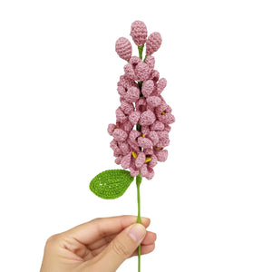 Happy Threads Crochet Lilac Flowers pink - purple| The Mom Store - Single stem flowers