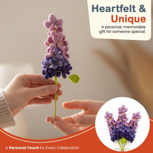 Happy Threads Crochet Lilac Flowers purple | The Mom Store - Single stem flowers
