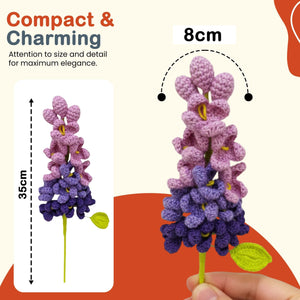 Happy Threads Crochet Lilac Flowers purple | The Mom Store - Single stem flowers