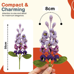 Happy Threads Crochet Lilac Flowers White | The Mom Store - Single stem flowers