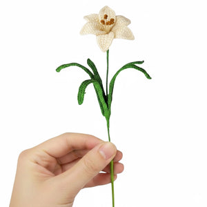 Happy Threads Crochet Lily Flower purple | The Mom Store - Single stem flowers