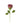 Happy Threads Crochet Rose Flower red| The Mom Store - Single stem flowers