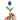 Happy Threads Crochet Tulip Decor ink blue| The Mom Store - Single stem flowers