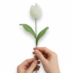 Happy Threads Crochet Tulip Decor light purple| The Mom Store - Single stem flowers