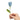 Happy Threads Crochet Tulip Stem Flower dark blue | The Mom Store - Single stem flowers