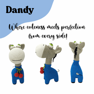 Happy Threads | Dandy Deor the Donkey – Handcrafted Crochet - Crochet Toy