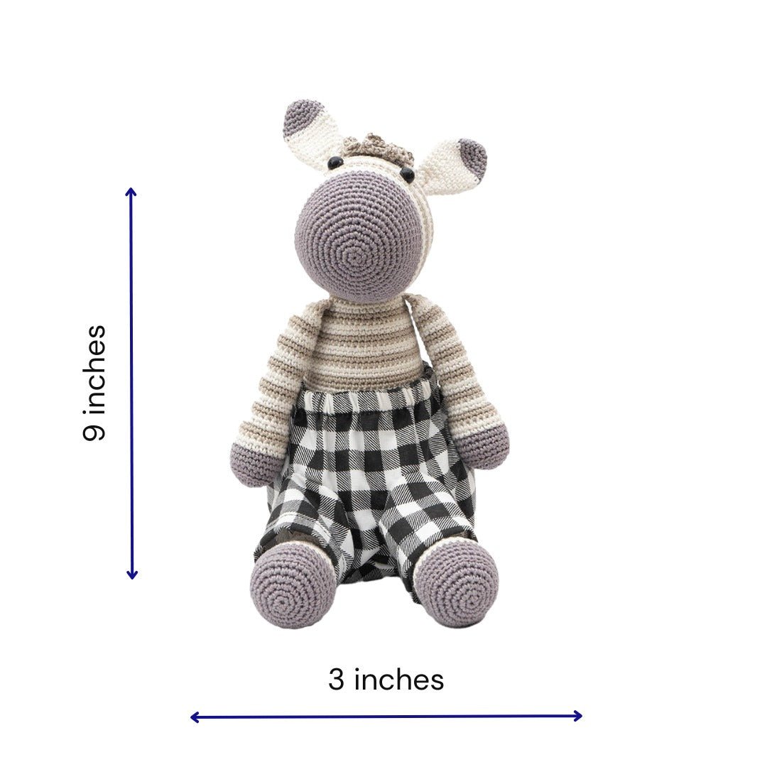 Happy Threads | Dash | Cute| Soft Toy | Best for all ages | Gifting| Zebra - GRGE0143