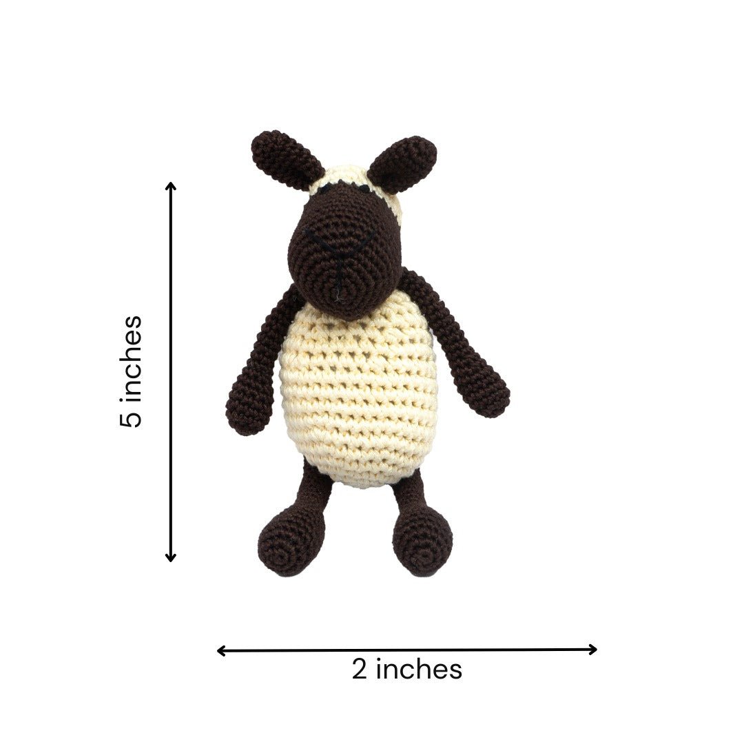 Happy Threads | Ecstatic Sheep | 14 cms | Super Cute | Soft Toy | For Girls & Boys | Gifting - STWS0525