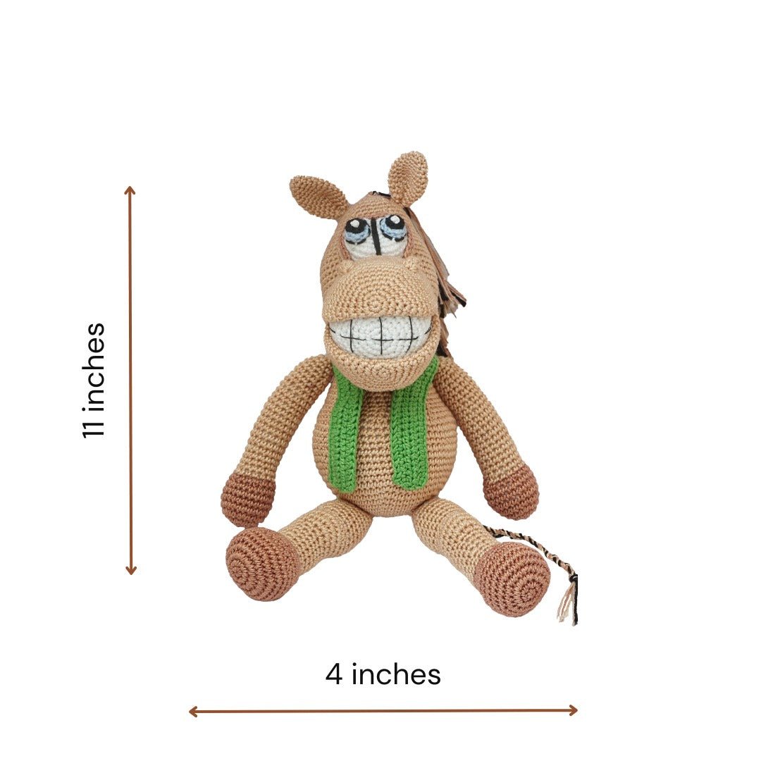 Happy Threads | Goofy Horse| Adorable | Soft Toy | For Girls & Boys | Gifting - STGS0925