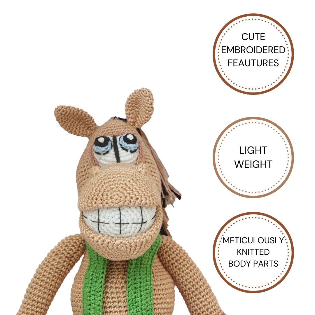 Happy Threads | Goofy Horse| Adorable | Soft Toy | For Girls & Boys | Gifting - STGS0925