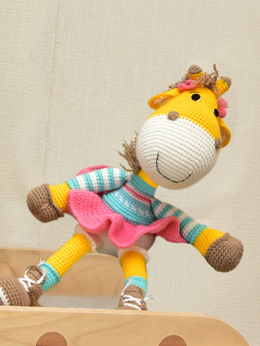 Happy Threads | Greta Giraffe | Super Cute | Soft Toy | Best for all ages | Gifting - ID23A038