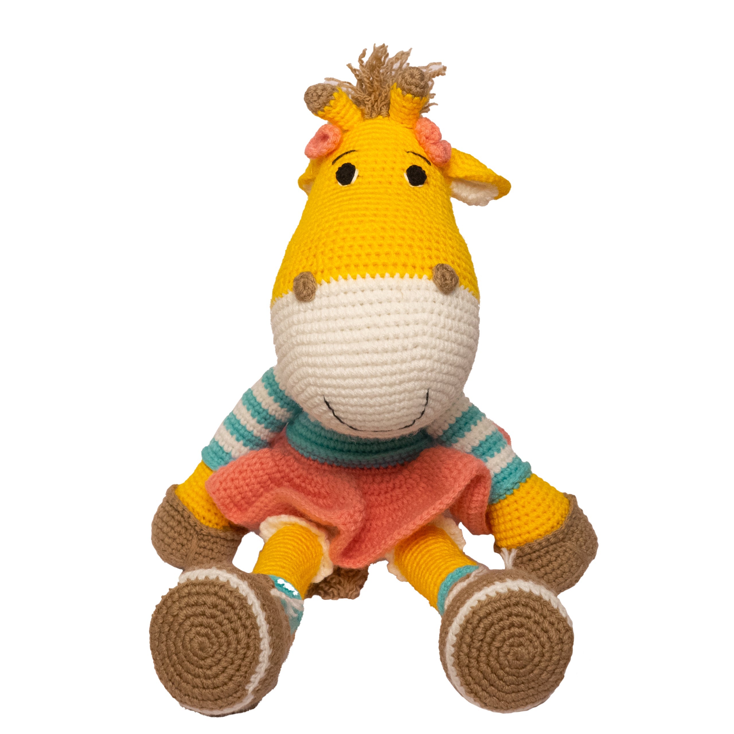 Happy Threads | Greta Giraffe | Super Cute | Soft Toy | Best for all ages | Gifting - ID23A038