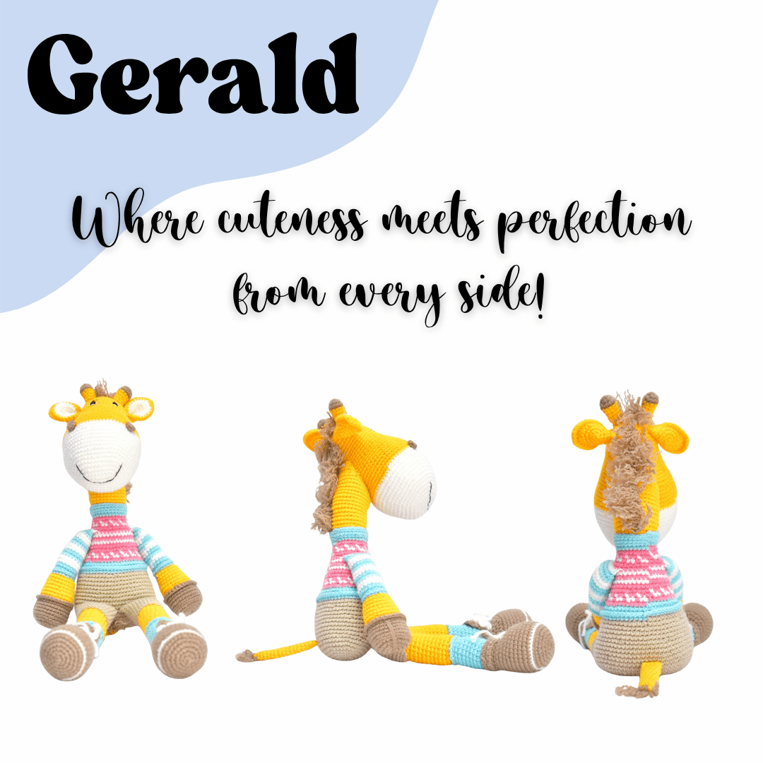 Happy Threads | Greta the Giraffe – Premium Handcrafted Crochet Soft Toy | Bestselling Cozy Plush - Crochet Toy